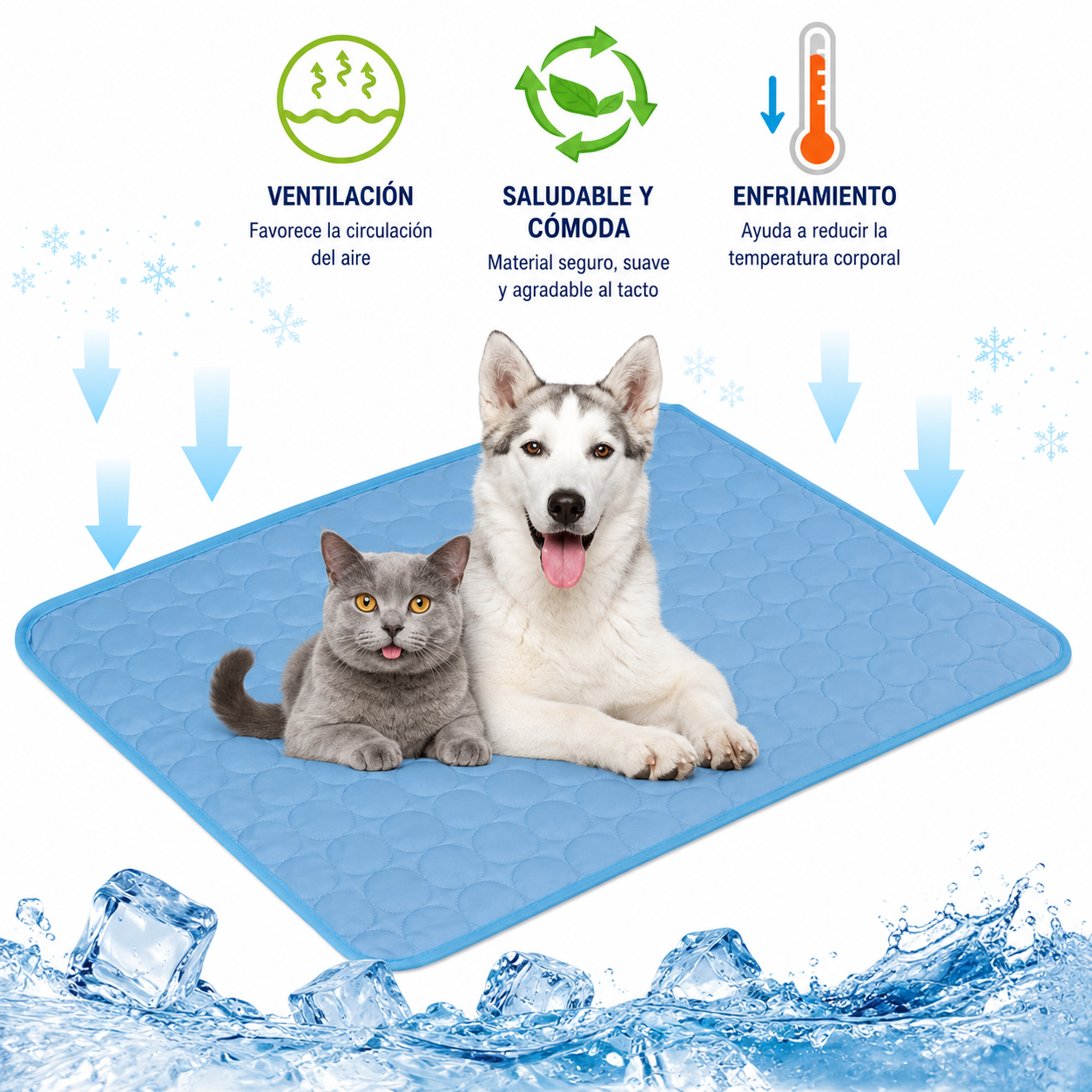 Alfombra Refrigerante para Perros y Gatos | Frescor Instantáneo para el Verano