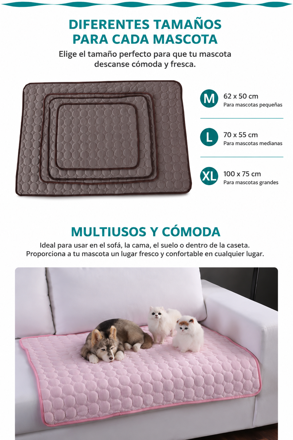 Alfombra Refrigerante para Perros y Gatos | Frescor Instantáneo para el Verano