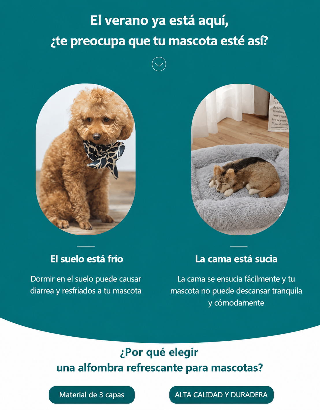 Alfombra Refrigerante para Perros y Gatos | Frescor Instantáneo para el Verano